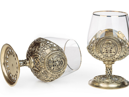 Бокал для коньяка "ВДВ" в футляре