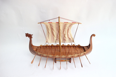 Модель парусника "Дракар викингов" Скандинавия, 60 см