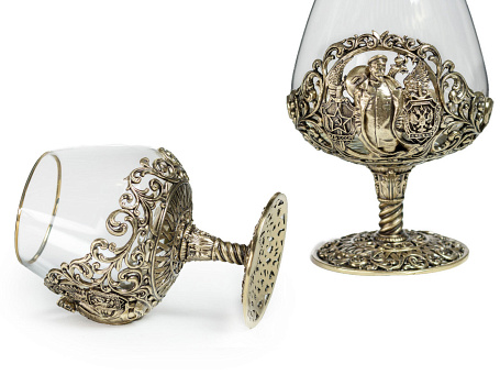 Бокалы для коньяка "ФСБ" 2шт. в кейсе